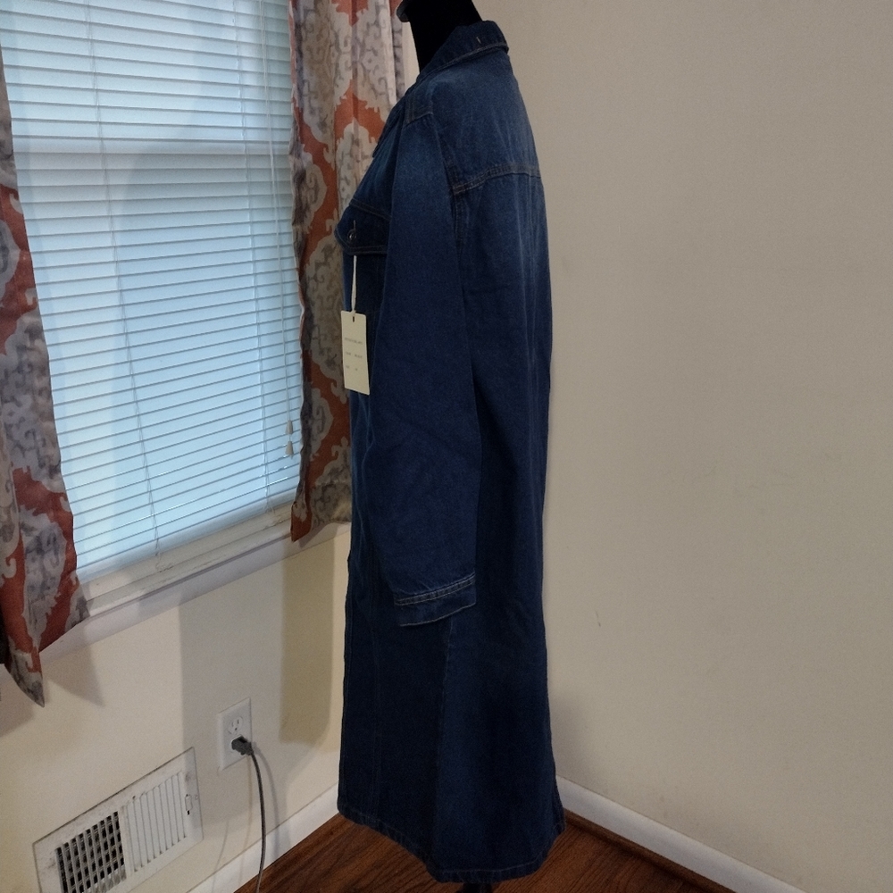 Long Oversized Jean Jacket - Picture 5 of 10